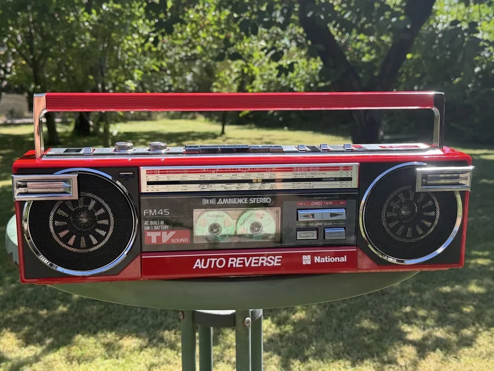 National FM 45 Rare Vintage MINT Boombox Serviced Analog Cassette Warranty