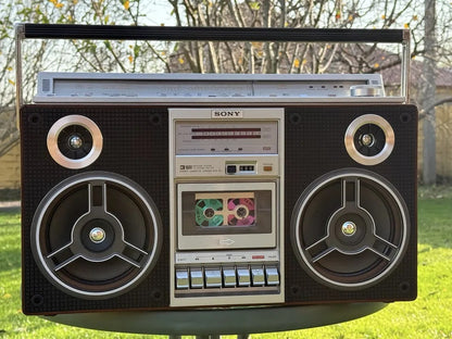 SONY CFS-V8 ZILBAR Rare Vintage Cassette Boombox Serviced Tested Japanese Hi-Fi