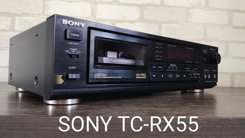 SONY TC-RX55 Rare Vintage Cassette Deck Serviced Warranty Tested Auto Reverse