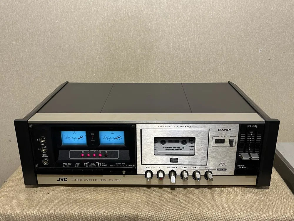 JVC CD-S200E Rare Vintage Cassette Deck Stereo Hi-Fi Analog VU Meters