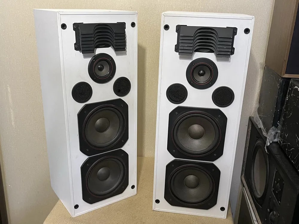 HOUSTON HT-170 Rare Vintage 3-Way Speakers Working Danish Hi-Fi Stereo Warranty