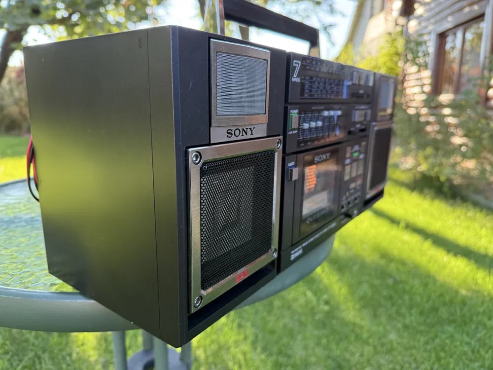 Sony CFS-9000 Rare Vintage Boombox Warranty Tested Japan Cassette Getto blaster