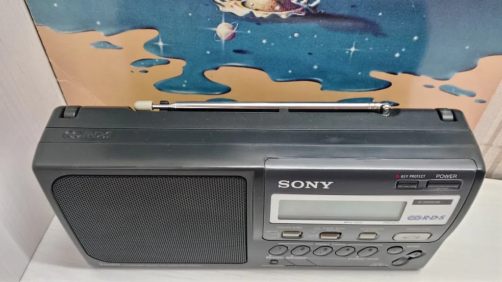 Sony ICF-M50RDS Rare Vintage Radio Warranty Tested RDS FM MW LW Clock