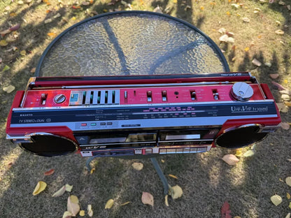 Sanyo MR-WV2(R) Rare Vintage MINT Cassette Boombox Getto blaster Serviced JDM