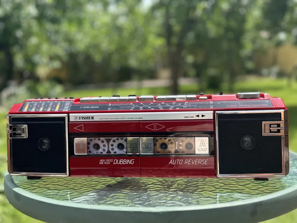 Fisher PHW545L Rare Vintage Boombox Tested Cassette Stereo Warranty