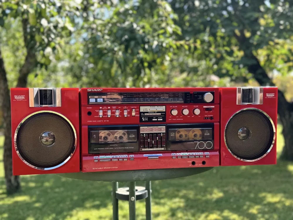 Sharp GF-700ZR Rare Vintage Boombox Serviced Warranty Tested Cassette Deck