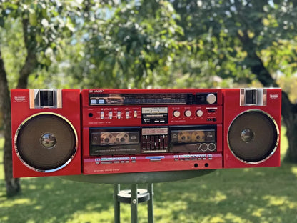 Sharp GF-700ZR Rare Vintage Boombox Serviced Tested Cassette Deck