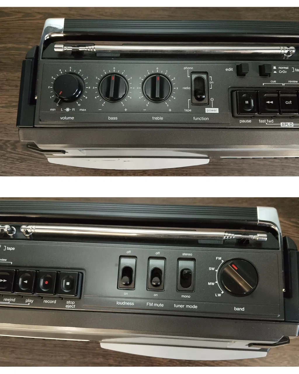 Sharp GF-8585 Rare Vintage Cassette Boombox Ghetto blaster Serviced Warranty