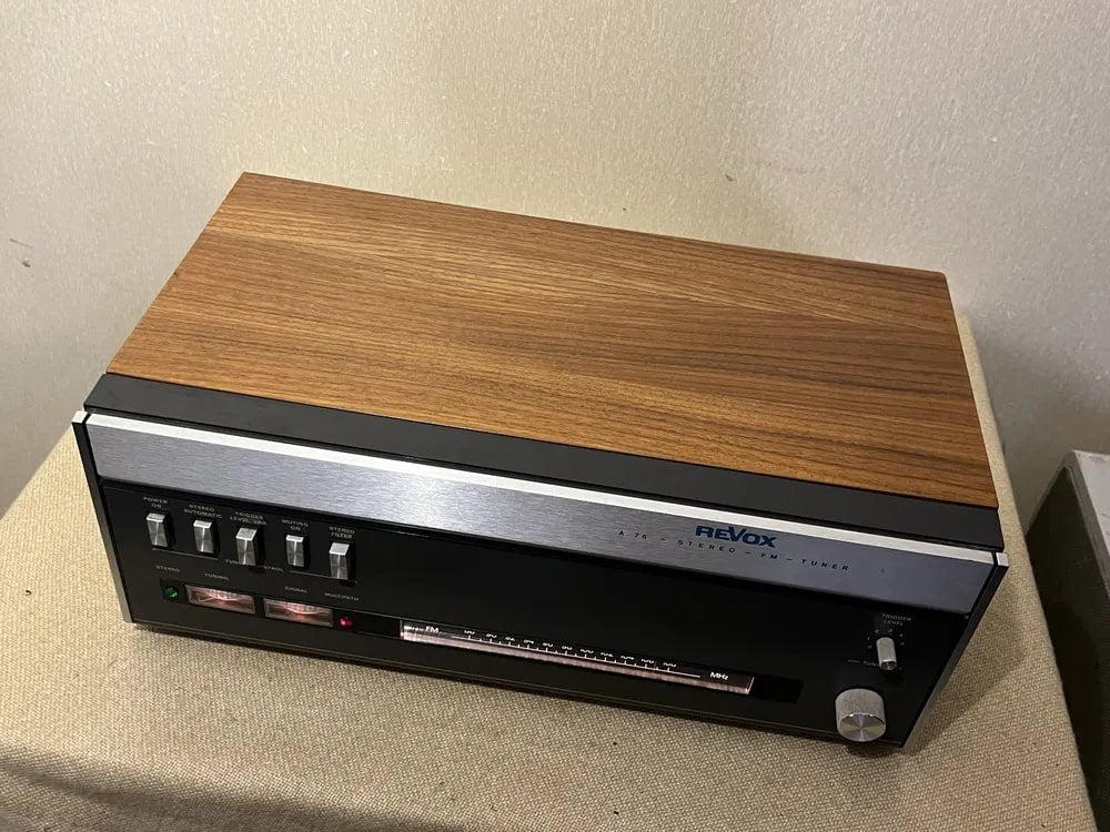 Revox A-76 Rare Vintage Stereo Tuner Tested Working analog FM Hi-Fi Warranty