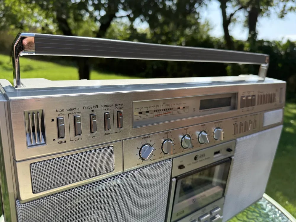 Sharp GF-9797H Rare Vintage Cassette Boombox Getto blaster Warranty Serviced