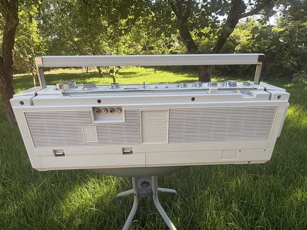 Sanyo WMR-D25 Rare Vintage Cassette Deck Boombox  Warranty White Pearl