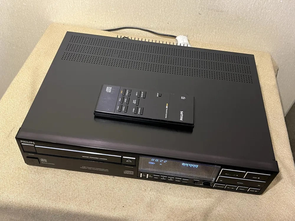 PHILIPS CD-304 Rare Vintage CD Player Working TDA1541 CDM-1 Remote Warranty
