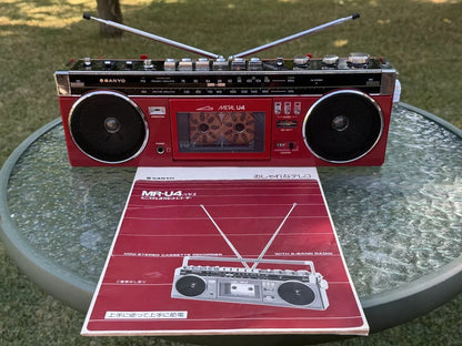 Sanyo MR-U4mkII Rare Vintage Stereo Boombox Cassette Radio Player