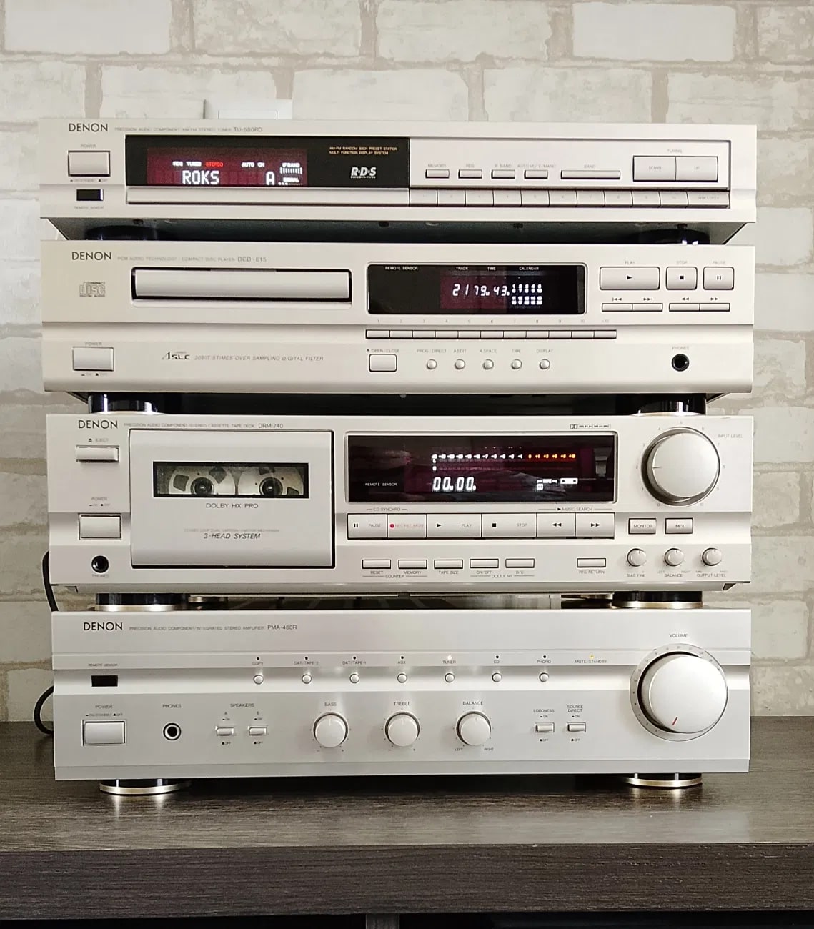 Denon PMA-480R / DRM-740 / DCD-615 / TU-580RD Rare Vintage Cassette Deck  Set