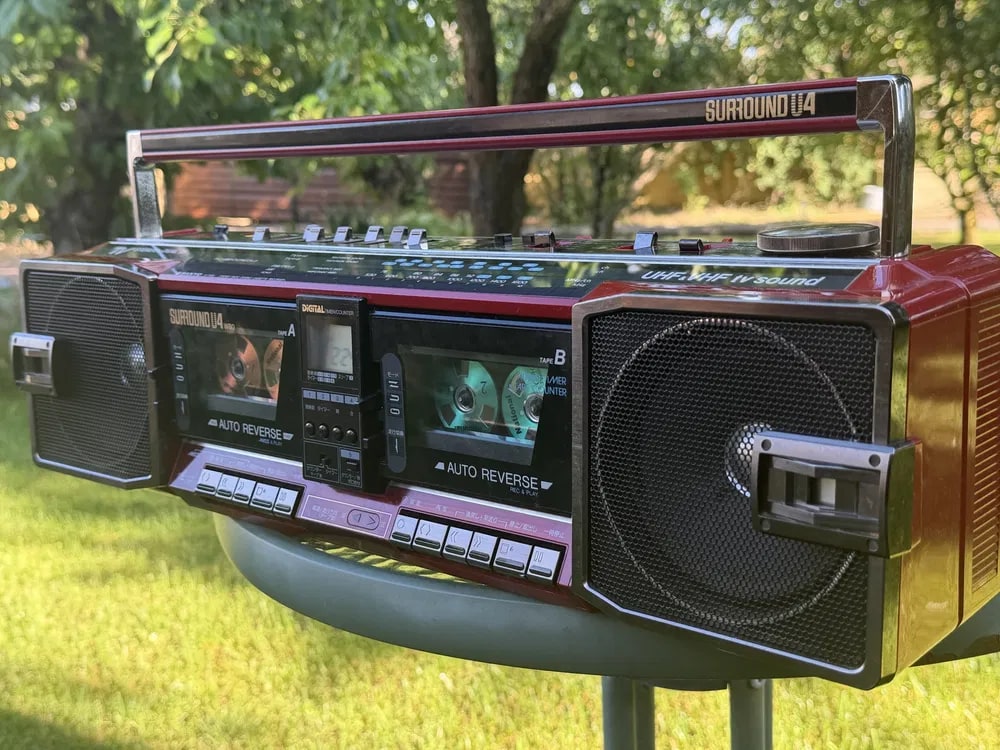 Sanyo U4-W80 Rare Vintage JDM Cassette Boombox Getto blaster Serviced Warranty