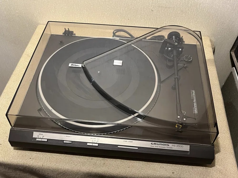 GRUNDIG PS-3500 Rare Vintage Turntable Warranty Working Direct Drive Hi-Fi