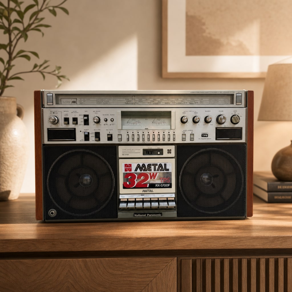 National Panasonic RX-5700F Rare Vintage Boombox Getto blaster Serviced Warranty