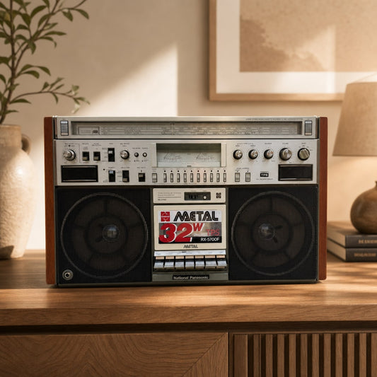 National Panasonic RX-5700F Rare Vintage Boombox Getto blaster Serviced Warranty