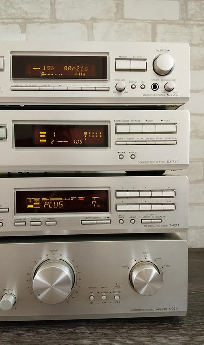 Onkyo A-9211 Rare Vintage MINT Cassette Deck Component Set Serviced