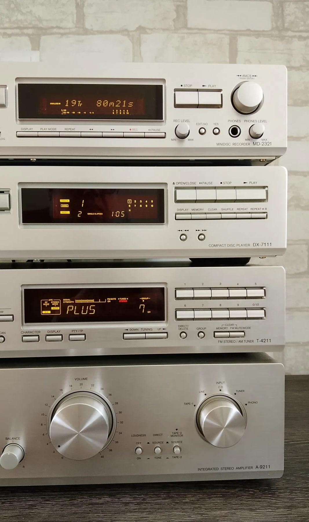 Onkyo A-9211 Rare Vintage MINT Cassette Deck Component Set Serviced Warranty