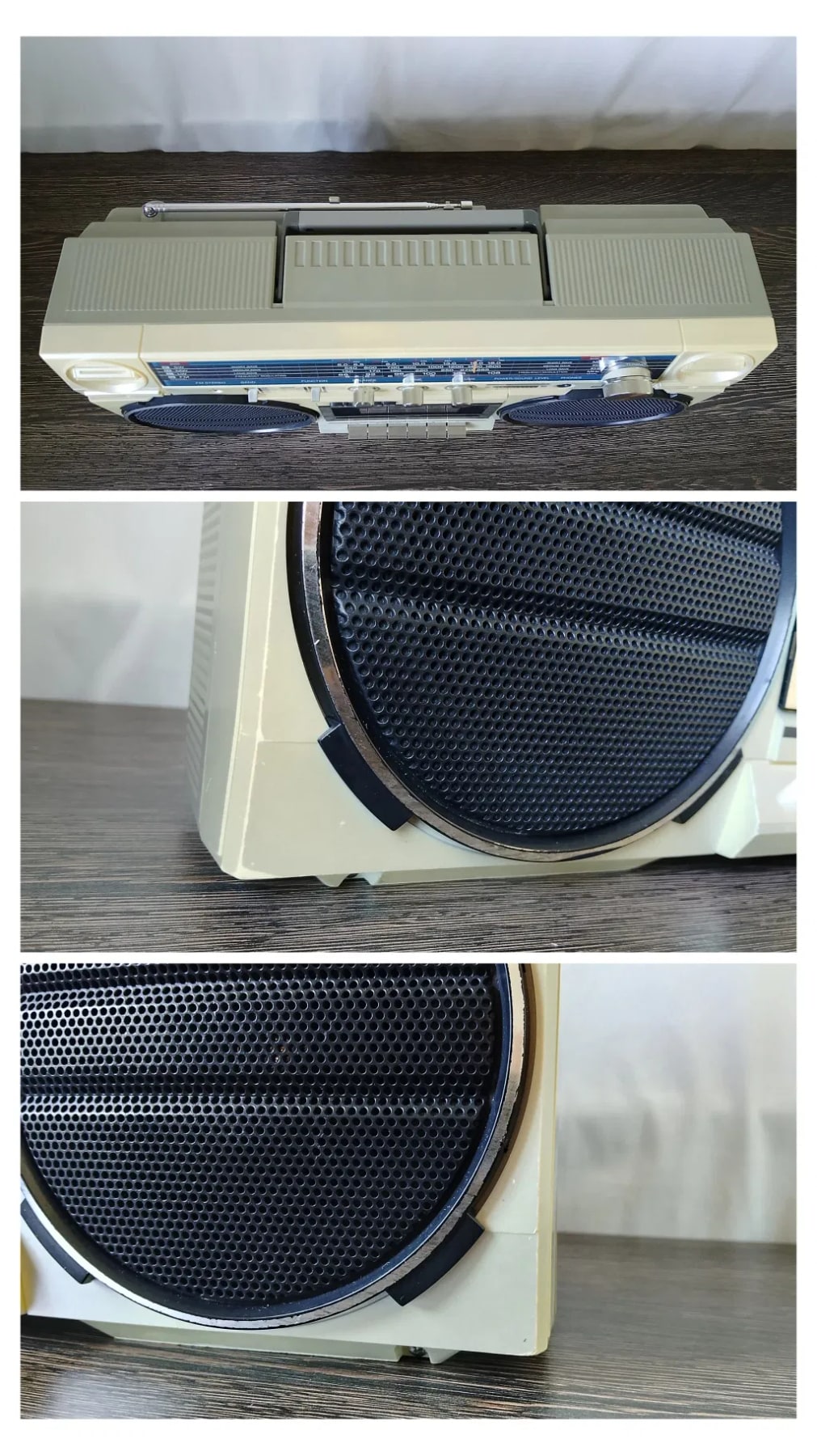 Sharp GF-5757 Rare Vintage  Boombox Cassette Ghetto blaster Serviced Warranty