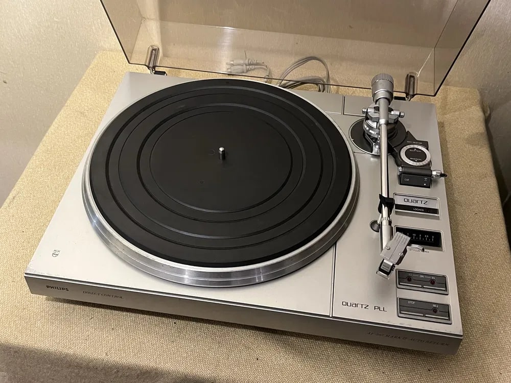 Philips AF887 MK2 QUARTZ PLL Rare Vintage Turntable Tested Warranty