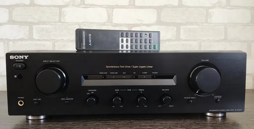 Sony TA-FE570 Rare Vintage Integrated Stereo Amplifier Serviced Warranty