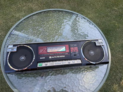 Toshiba RT-SF7 Rare Vintage Boombox Stereo Radio Cassette Player Working