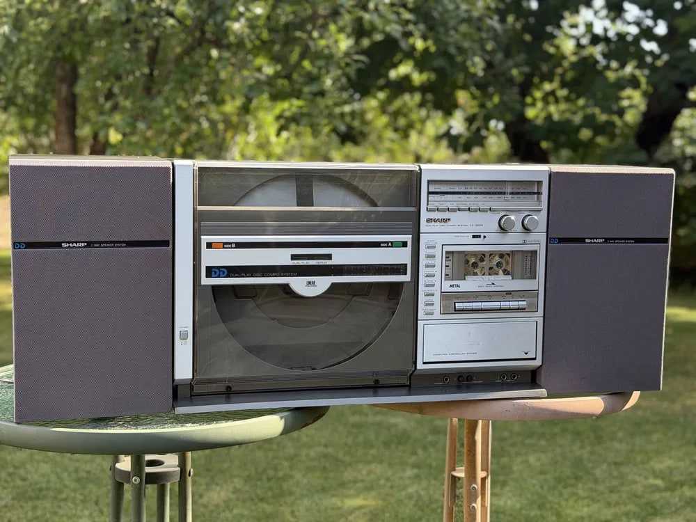 SHARP VZ-3000 Rare Vintage MINT Boombox Serviced Stereo System Cassette