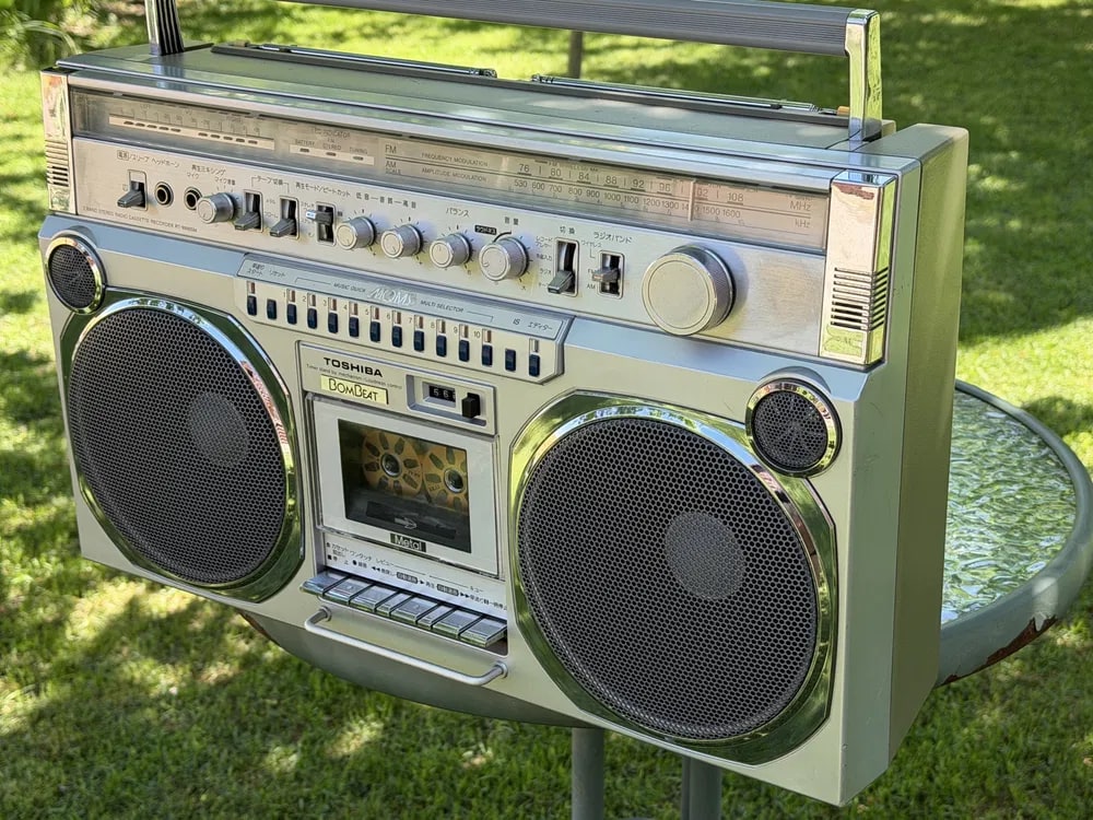Toshiba RT-9990SM Rare Vintage Cassette Boombox Getto blaster Warranty Serviced
