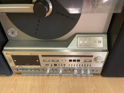 Mitsubishi MC-8000 Rare Vintage Music Center Stereo System With Speakers
