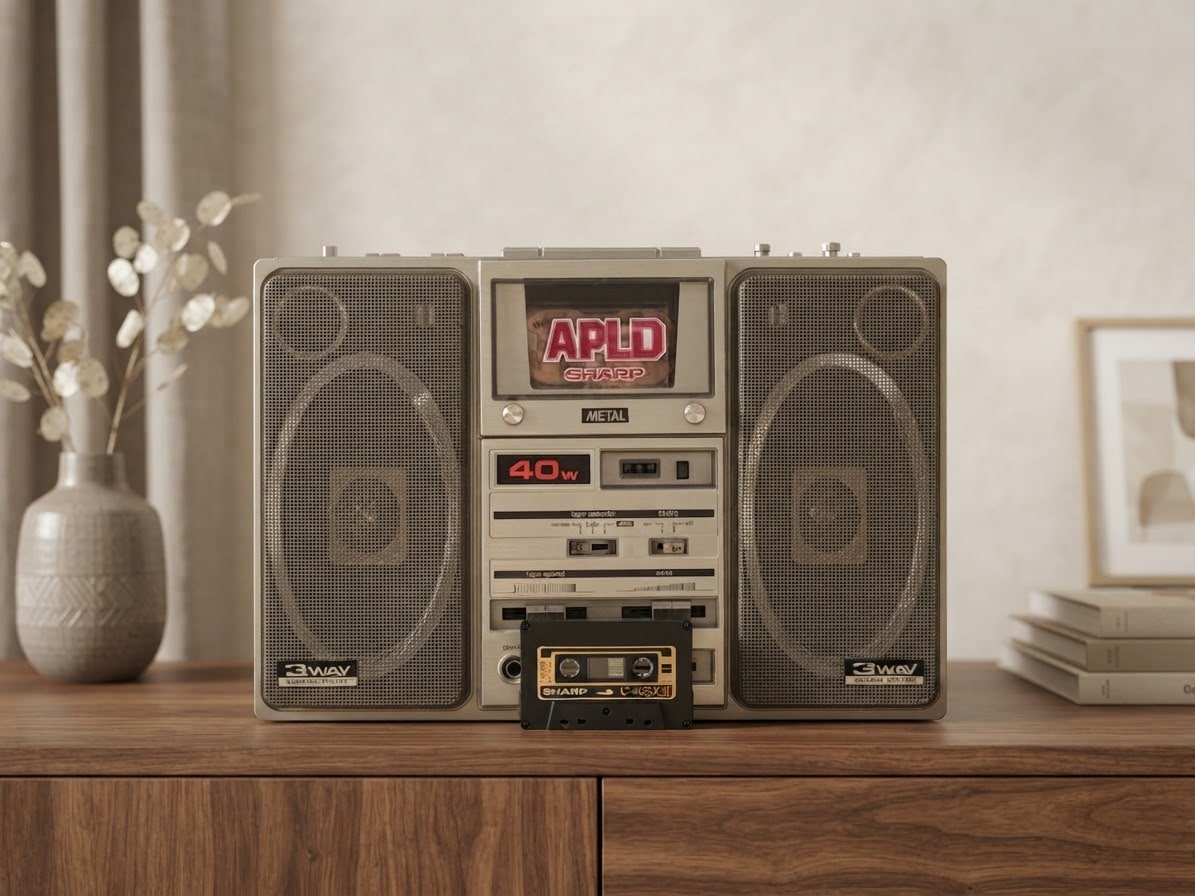 Sharp 9696H Rare Vintage Mint Boombox Getto blaster Warranty Working European
