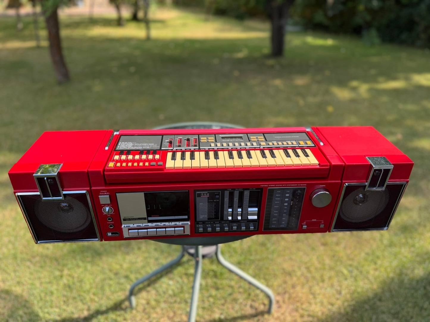 Sanyo MBS-7 Rare Vintage Cassette Boombox Serviced Warranty Tested Detachable