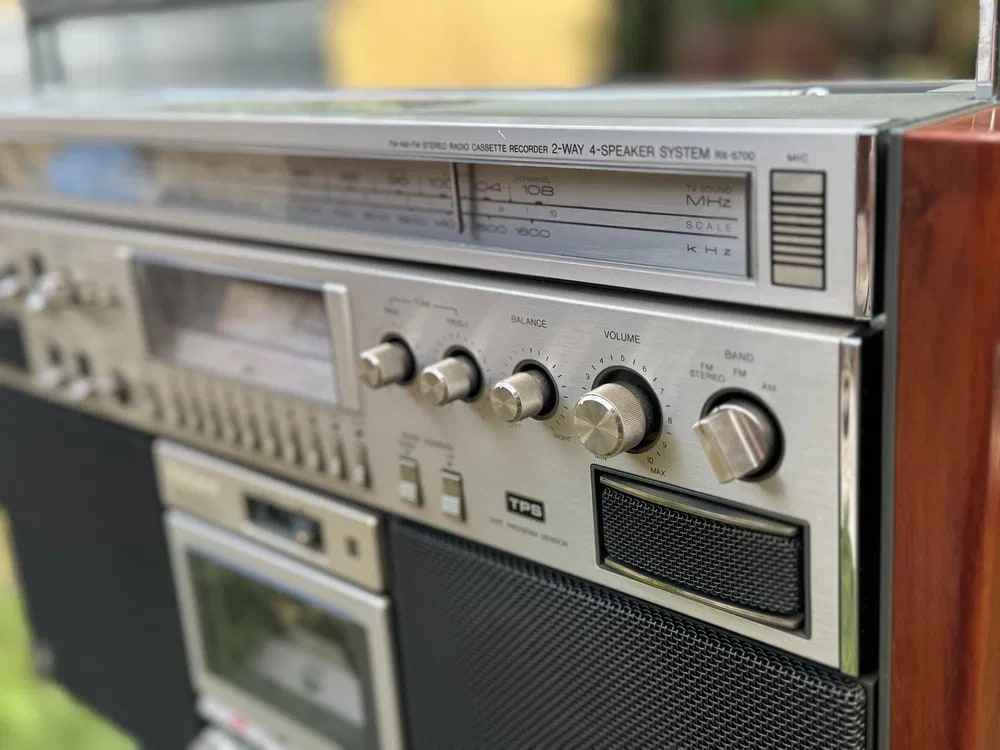 National RX-5700 Rare Vintage MINT Cassette Deck Boombox  Warranty Serviced