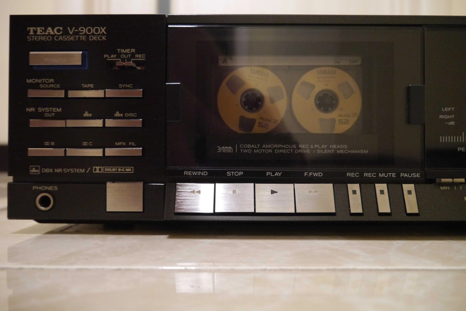 TEAC V-900X Rare Vintage Cassette Deck Serviced Working 3-Head Direct Warranty