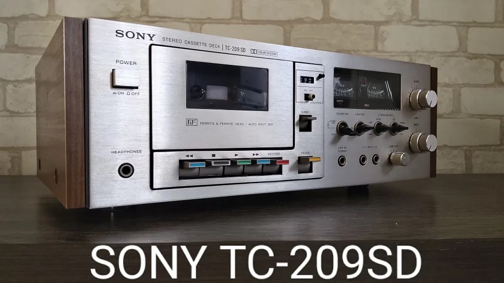Sony TC-209 SD Rare Vintage Cassette Deck Stereo Dolby B Warranty