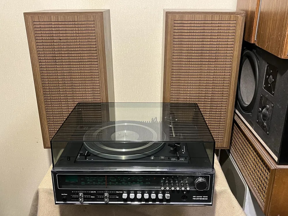 Telefunken HI-FI Center 4040 + L71 Rare Vintage Turntable System Warranty