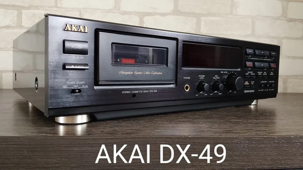 Akai DX-49 Rare Vintage Cassette Deck Warranty Stereo Dolby B/C Auto Calibration