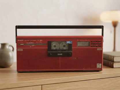 Sharp GF-8L Rare Vintage Cassette Japan Slim Boombox Serviced