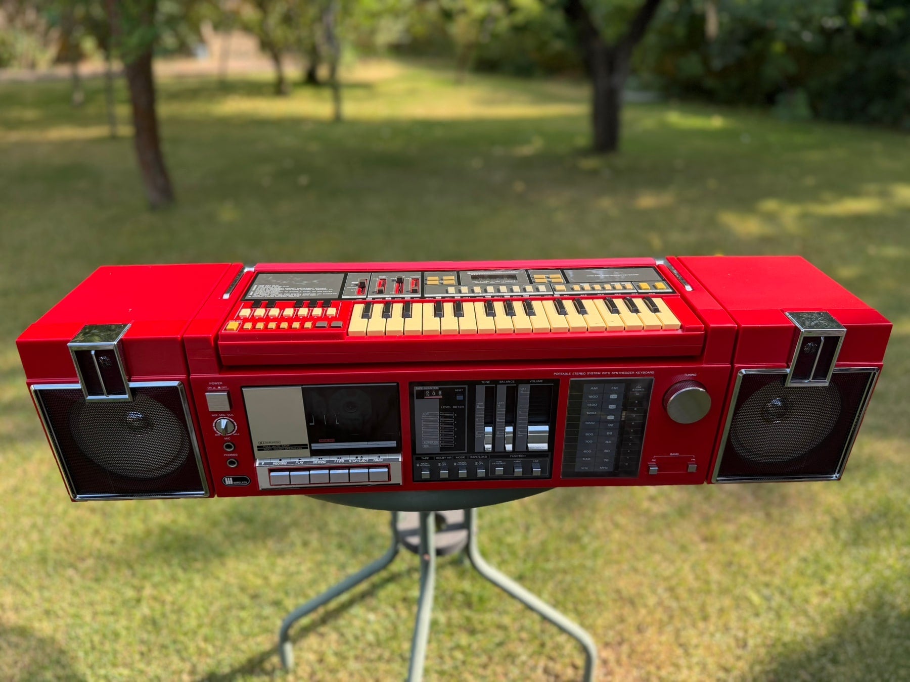 Sanyo MBS-7 Rare Vintage Cassette Boombox Serviced Warranty Tested Detachable