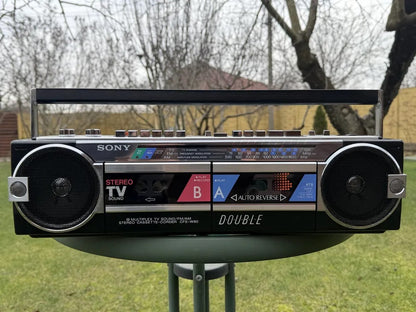 Sony CFS-W80 Rare Vintage Boombox Cassette Player Partially Working