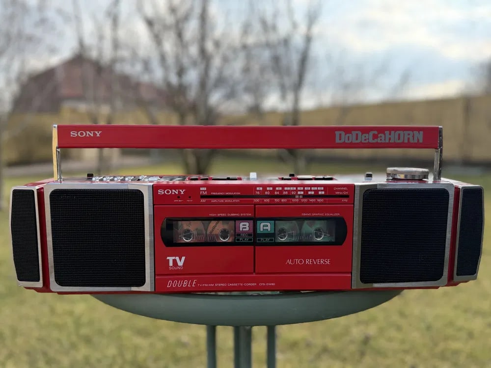 Sony CFS-DW 60 Rare Vintage Boombox Serviced Warranty Built-in Subwoofer