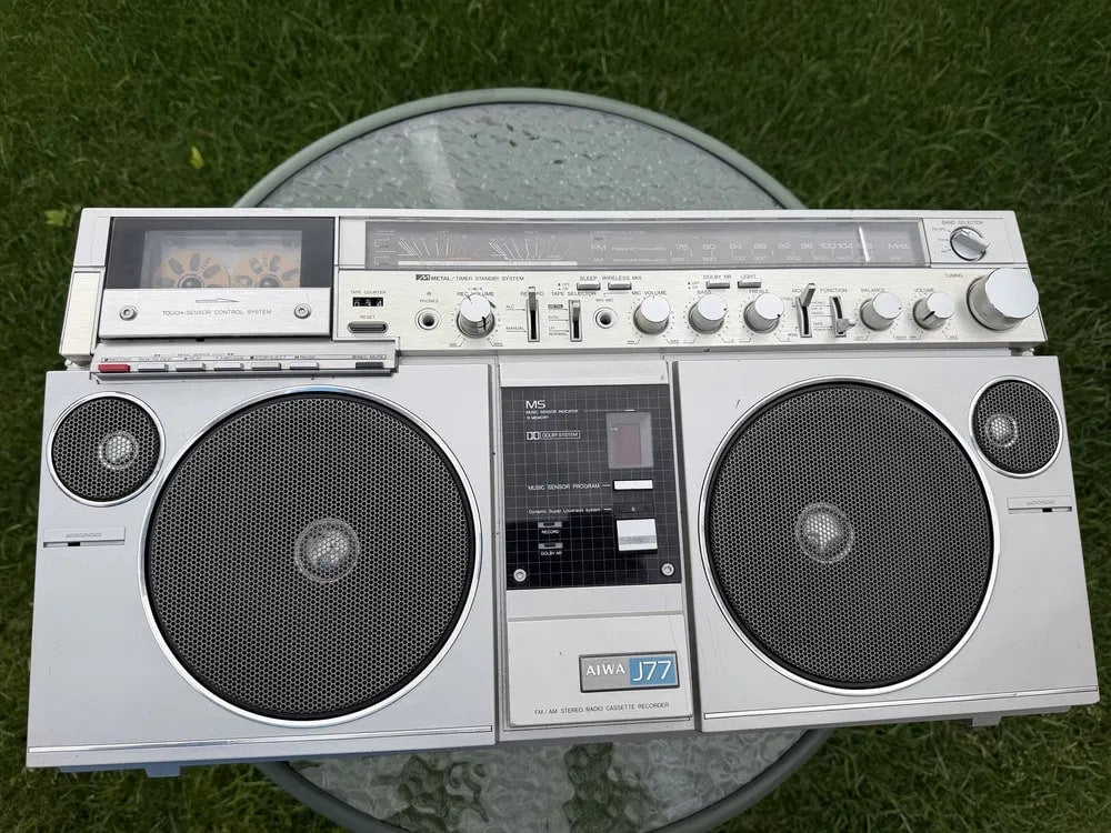 AIWA CJ-J77 Rare Vintage Boombox Getto blaster Serviced Warranty Serviced JDM