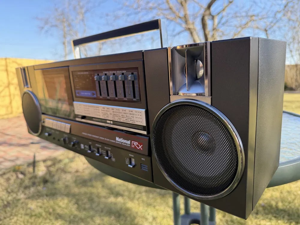 National RX-C47F Rare Vintage Mint Japan Boombox Getto blaster Warranty Tested