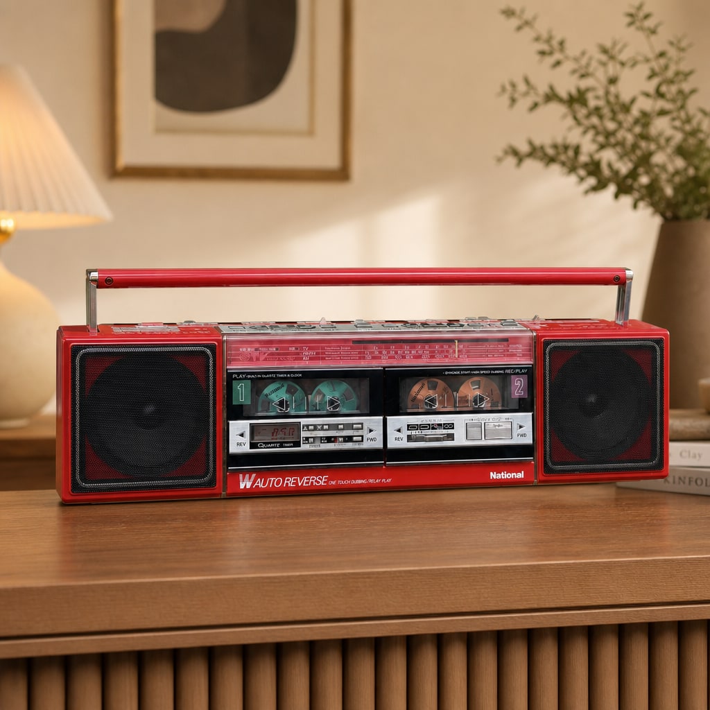 National RX-FW50 Rare Vintage MINT Casette Boombox Getto blaster JDM Warranty