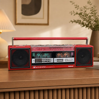 National RX-FW50 Rare Vintage MINT Casette Boombox Getto blaster JDM Warranty