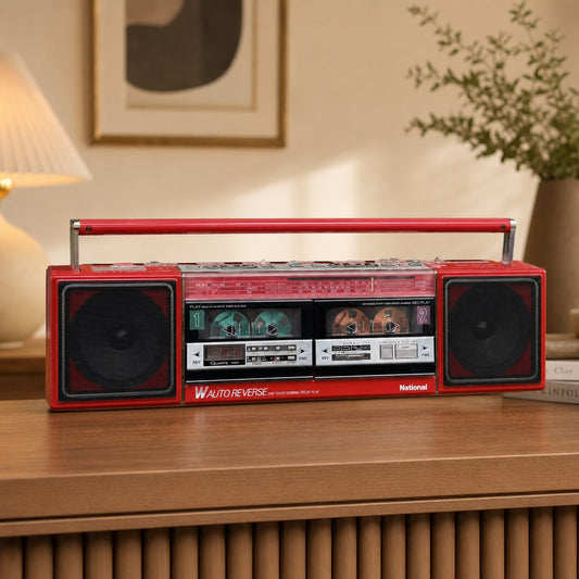 National RX-FW50 Rare Vintage MINT Casette Boombox Getto blaster JDM Warranty