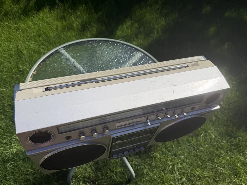 National RX-5080 Rare Vintage Boombox Getto blaster Tested  AM/FM Cassette