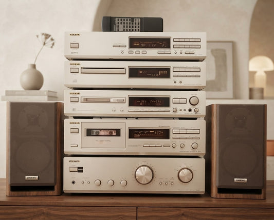 Onkyo A-9211 Rare Vintage MINT Cassette Deck Component Set Serviced Warranty