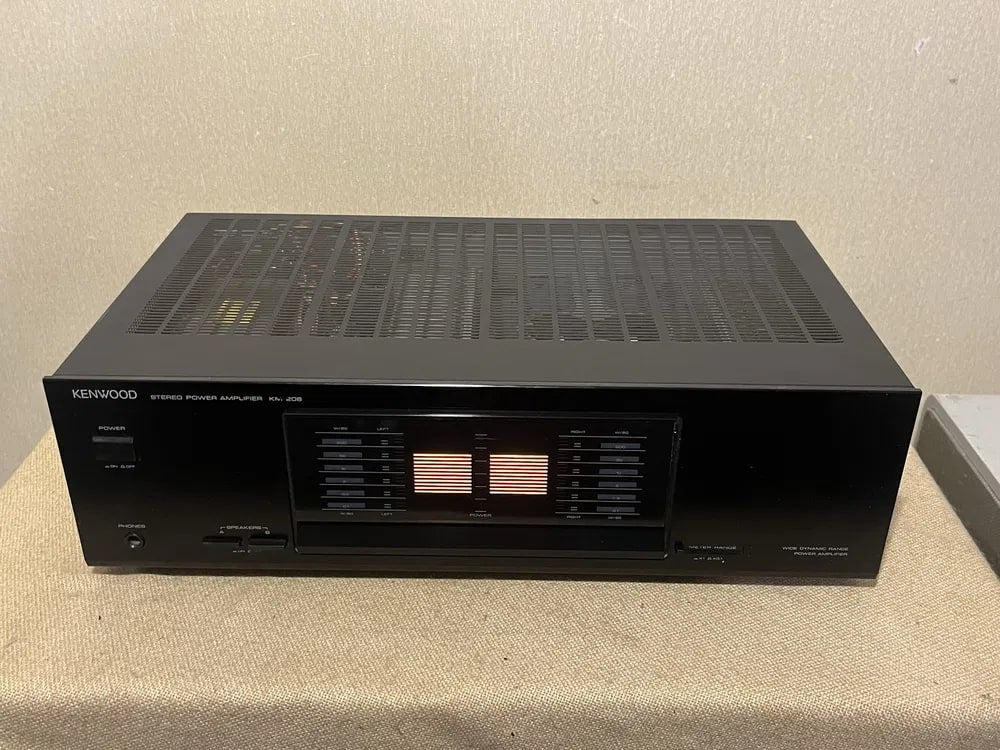 KENWOOD KM-208 Rare Vintage Power Amplifier Working Stereo Hi-Fi Analog Warranty